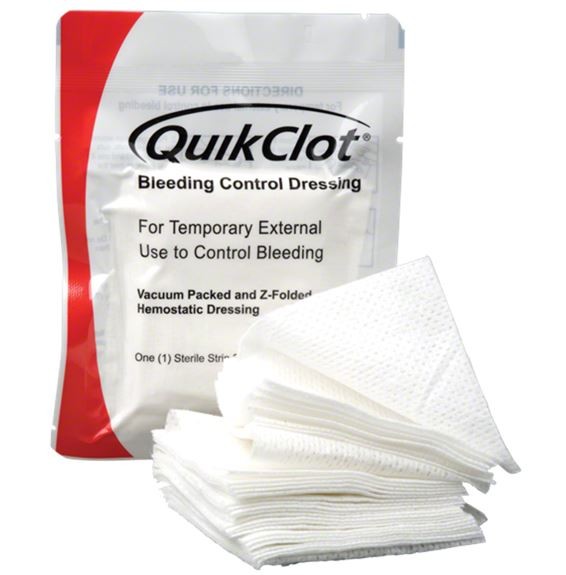 QuikClot®  Bleeding Control Dressing® (3-inch x 4-yard z-folded)