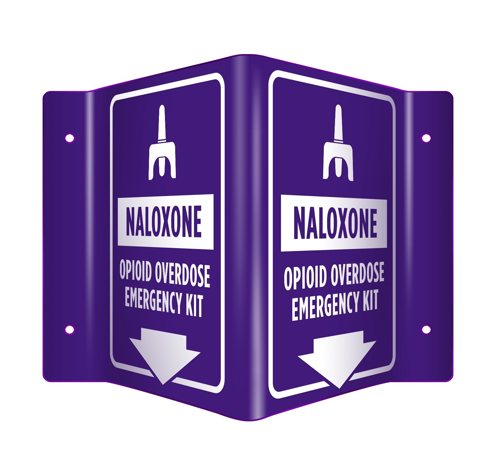 Overdose Emergency Kit Sign for Naloxone Narcan