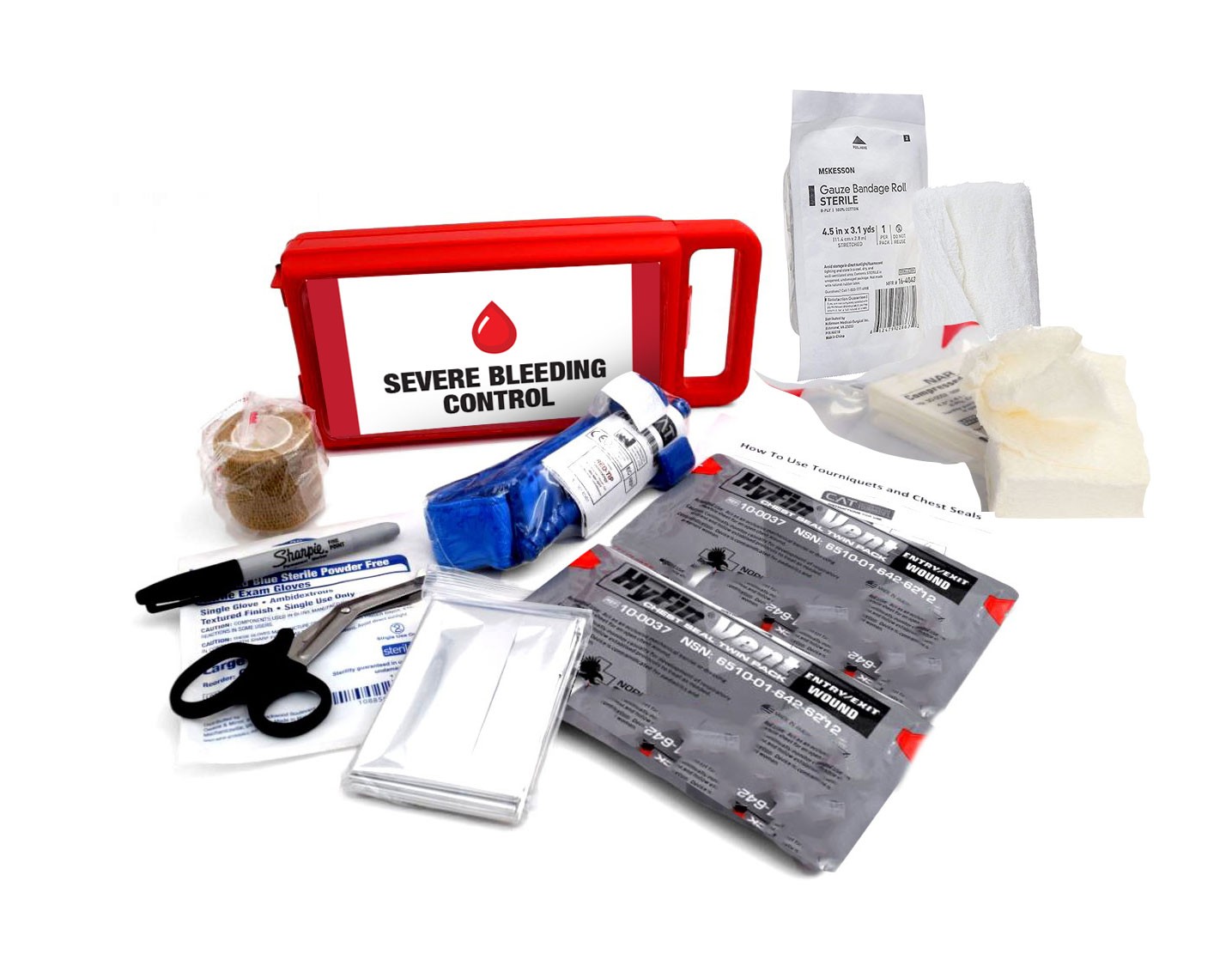 Severe Bleeding Kits - Includes Complete Texas Kits