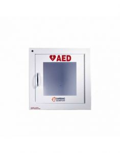 Semi-Recessed Wall Cabinet with Alarm, Security Enabled